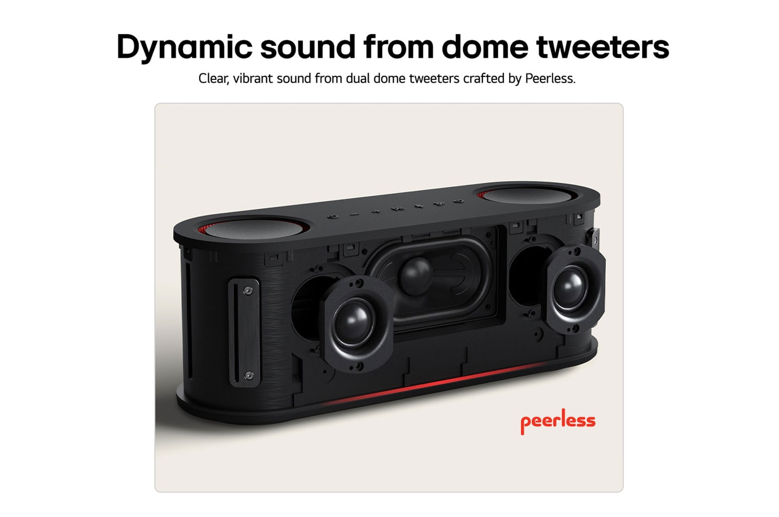 USP card: Dual dome tweeters
