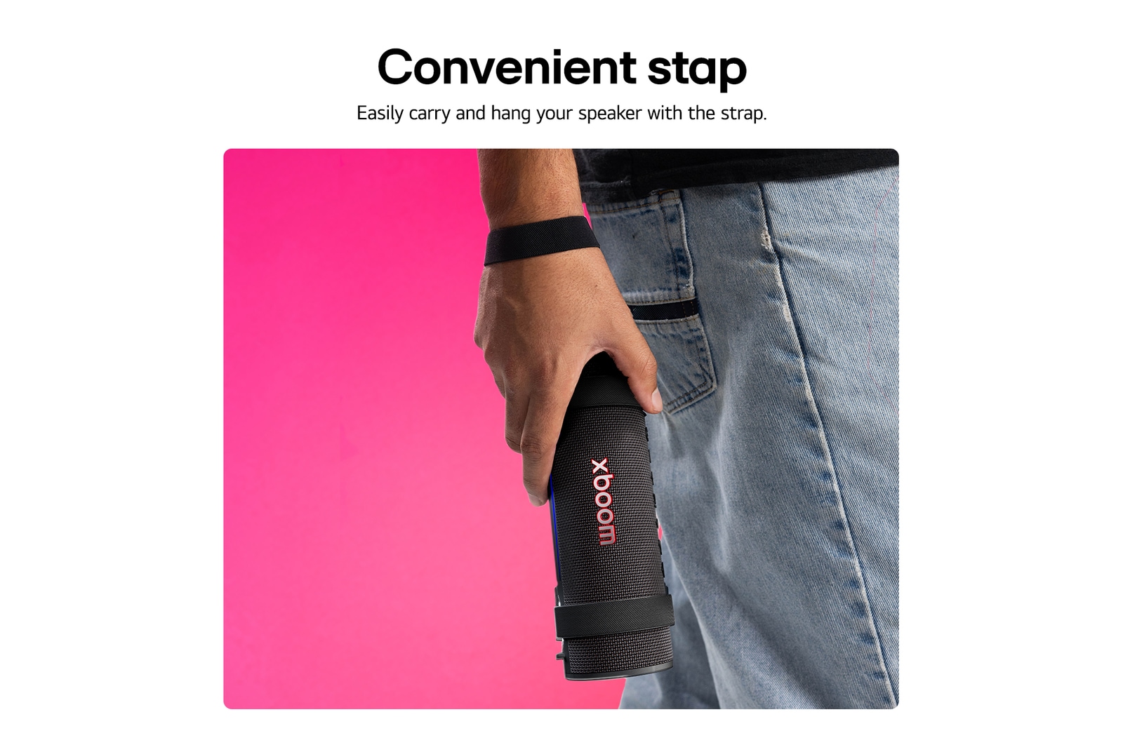 USP card: Convenient strap