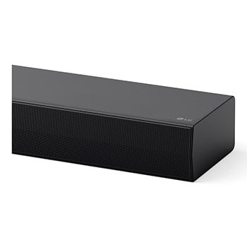 Front view of LG Soundbar S75TR's side corner