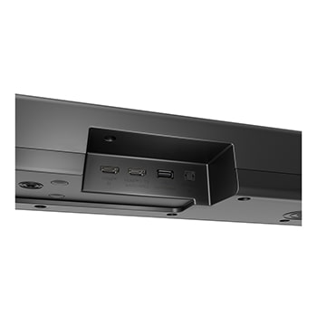 Angled view of LG Soundbar S75TR's back