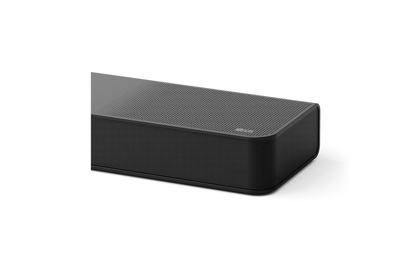 Close-up angled view of Soundbar's side