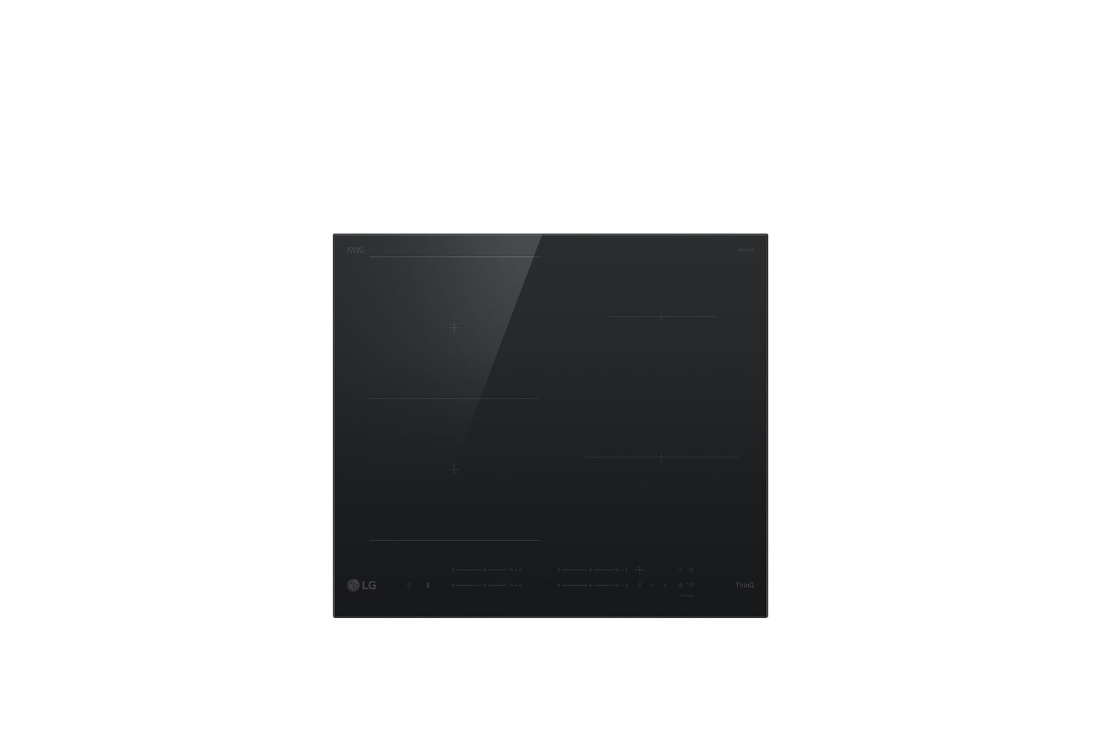 Top view of Induction Cooktop without lights on 
