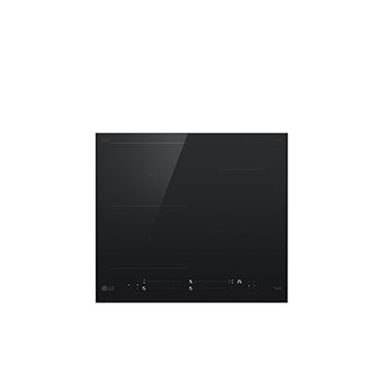 Top view of Induction Cooktop with lights on 