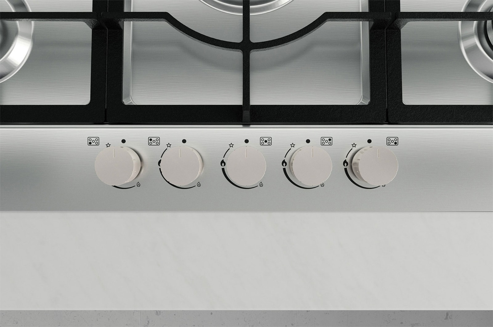 Top knob closeup