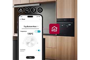 It's an animation that lights up when you tap on the oven door.
