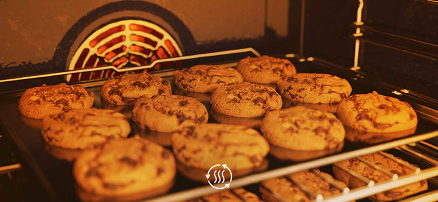 This is an image of cookies being baked.