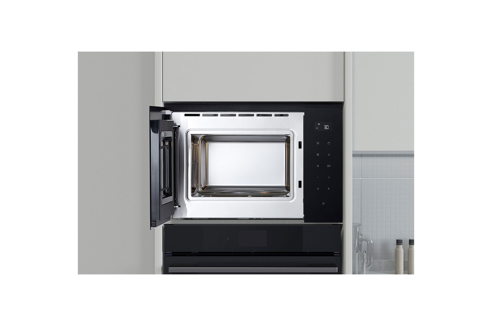 LG Built-in Microwave Oven | Touch Control| Stainless Steel |White Led Display | 8 Auto-cook Recipes |, MGBZ2593F