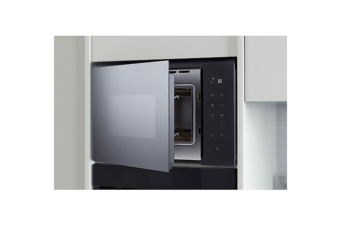 LG Built-in Microwave Oven with sleek touch control, multiple cooking functions, and stylish stainless steel finish, MGBZ2593F