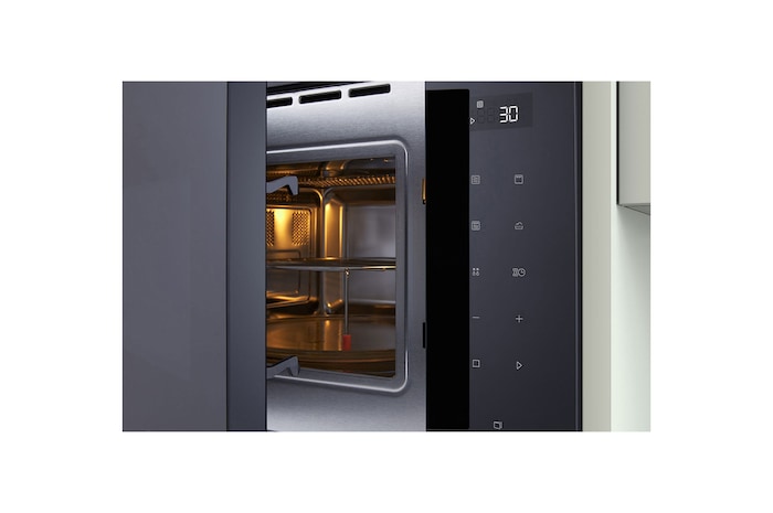 LG Built-in Microwave Oven with sleek touch control, multiple cooking functions, and stylish stainless steel finish, MGBZ2593F