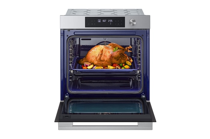 front door open view  with food