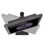 top view of the screen moving for swivel and pivot adjustment