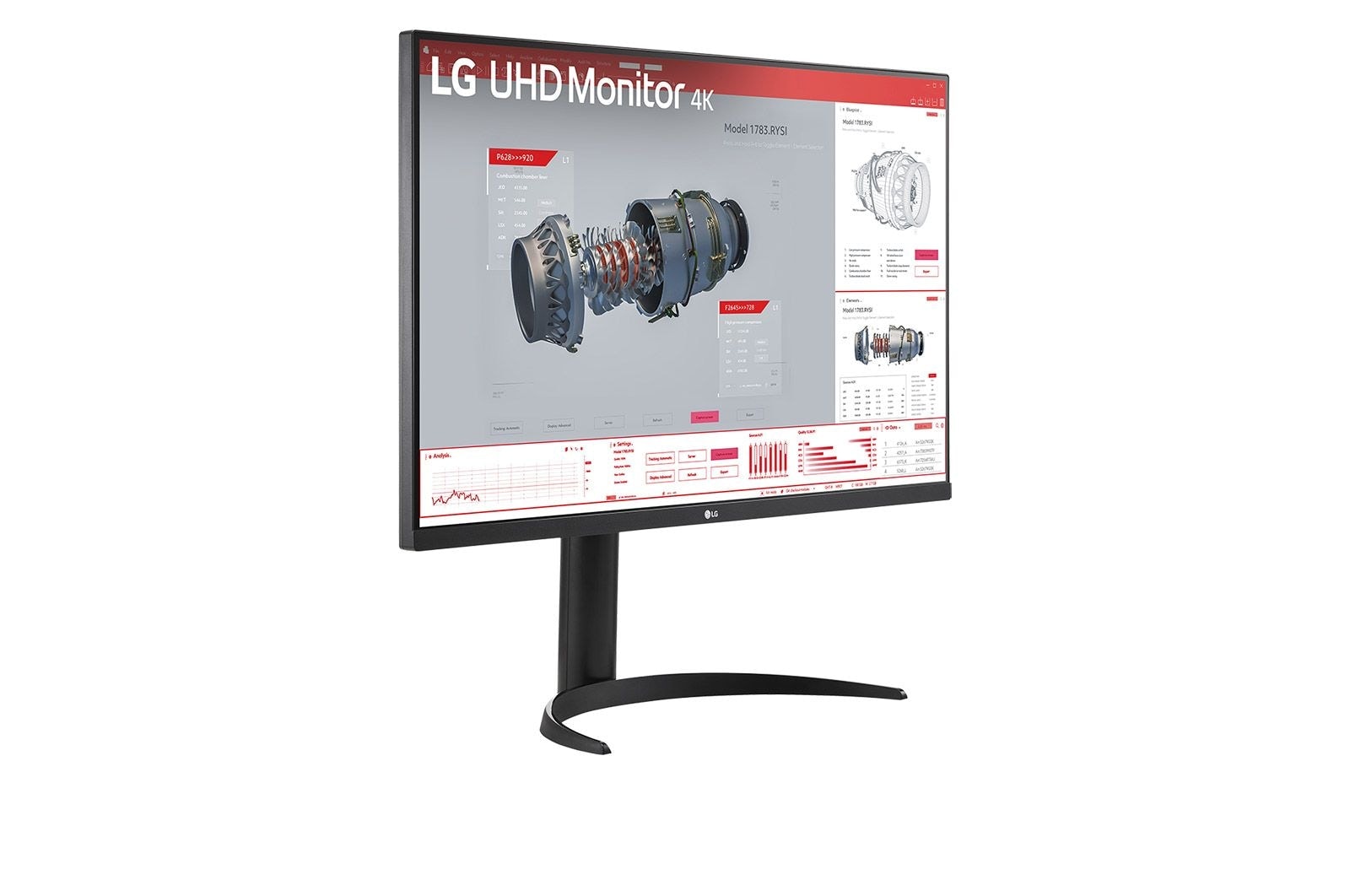 LG 31.5'' UHD 4K HDR monitor with USB Type-C™, 32BR55U-B