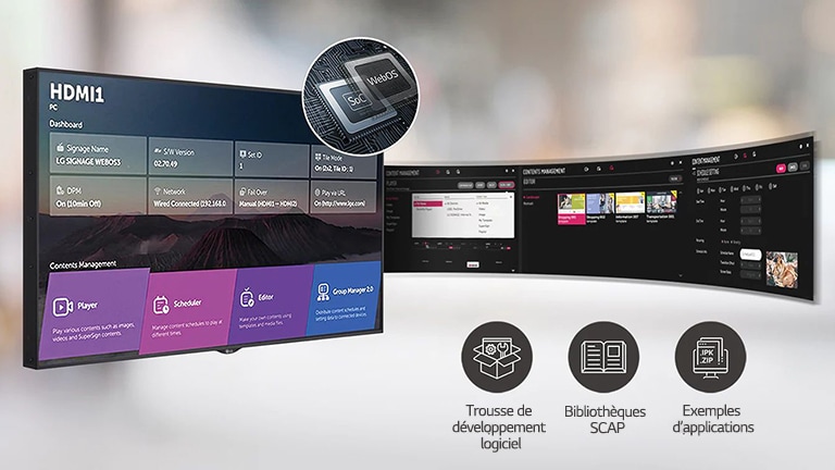 A number of tasks that can be done simultaneously are easily arranged through the web OS platform.