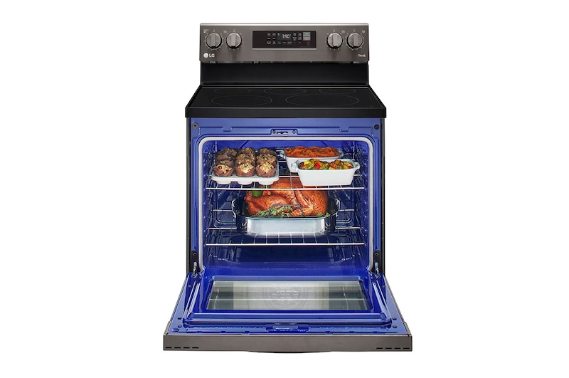 LG 6.3 cu.ft. Oven | Built-In AirFry | 5 Burner Cooktop | Smart Wi-Fi, LREL6323D