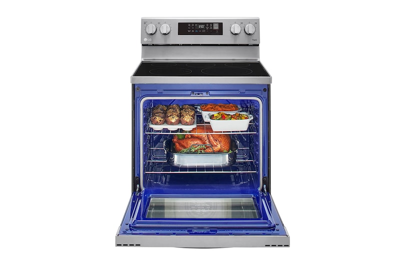 LG 6.3 cu. ft. capacity, Electric Range, Stainless Steel, Air Fry Technology, Multiple Cooking Settings, LED Touch Control, LREL6323S