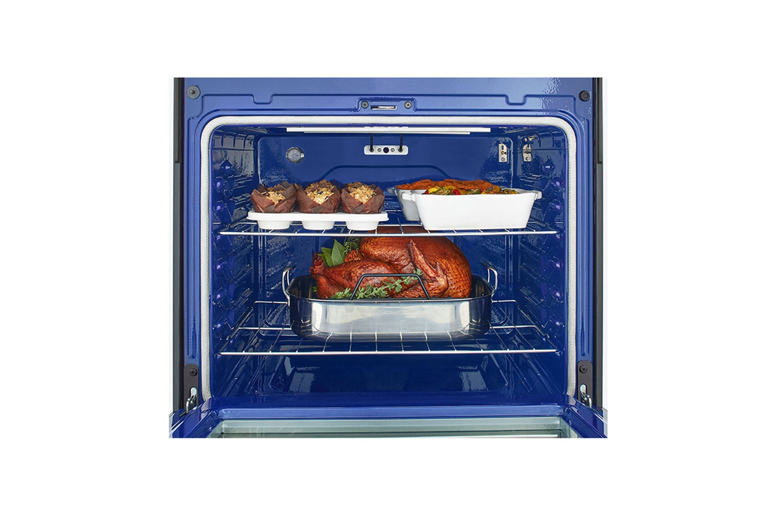 LG 6.3 cu. ft. capacity, Electric Range, Stainless Steel, Air Fry Technology, Multiple Cooking Settings, LED Touch Control, LREL6323S