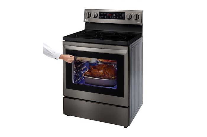 LG 6.3 cu ft. Electric Oven with Air Fry | Smart Wi-Fi | InstaView, LREL6325D