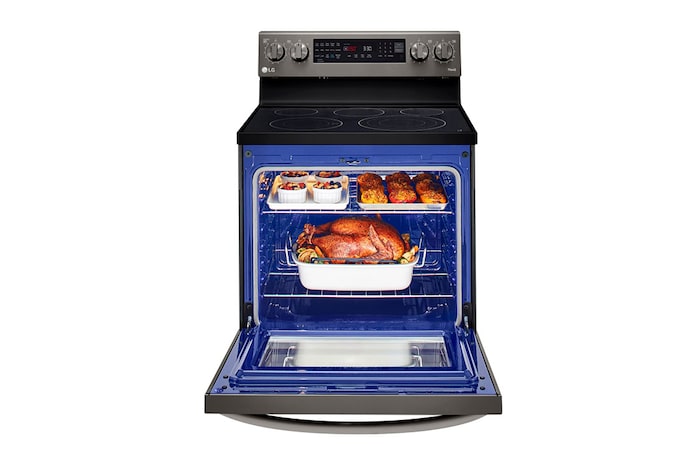 LG 6.3 cu ft. Electric Oven with Air Fry | Smart Wi-Fi | InstaView, LREL6325D