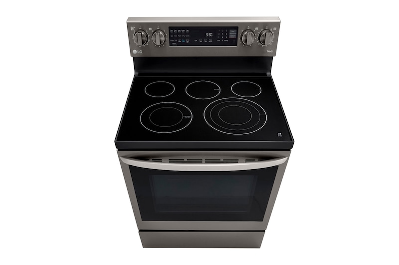 LG 6.3 cu ft. Electric Oven with Air Fry | Smart Wi-Fi | InstaView, LREL6325D