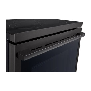 LG Electric Range, 5 Ceramic Hobs, 172Liter, Air Fry, Easy Clean, InstaView, Smart ThinQ, Black Stainless Steel