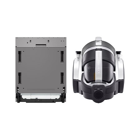 14 Places Built -In Dishwasher | Inverter | Arabic Display only + LG Canister Vacuum Cleaner, 1800W, 1.2L Dust Bin, Sparkle Silver