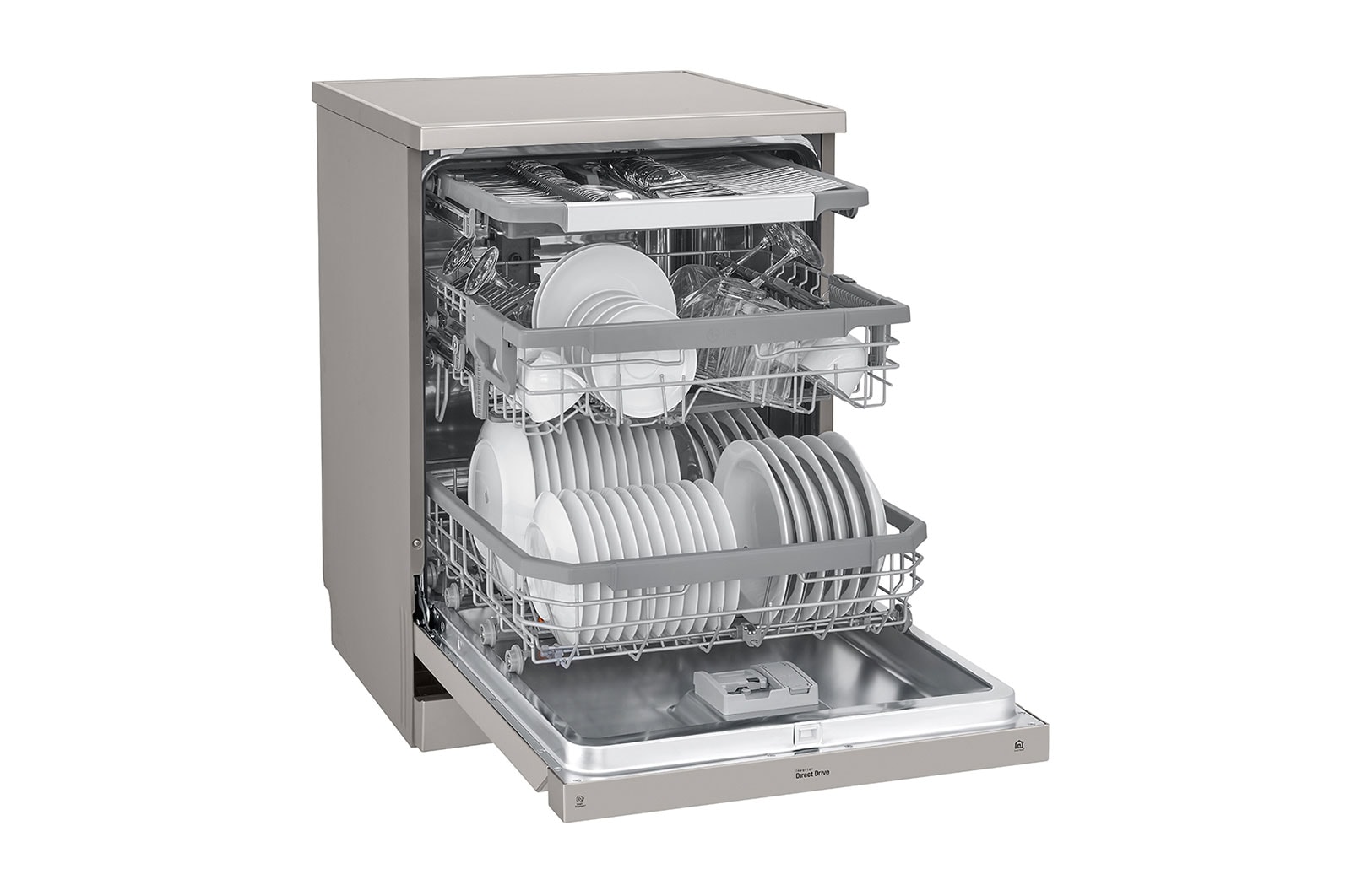 LG QuadWash™ | 14 Place Setting | TrueSteam™ | ThinQ | EasyRack™ Plus, DFB425FP