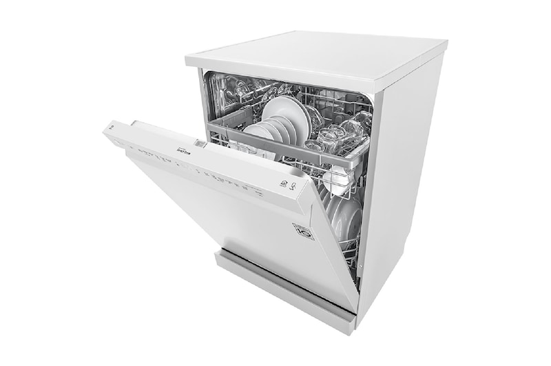 LG QuadWash™ | TrueSteam™ | EasyRack Plus | Dual Zone Wash | Turbo Cycle, DFB425FW