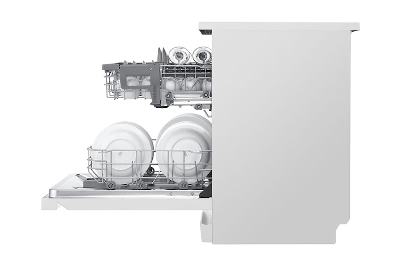 LG QuadWash™ | TrueSteam™ | EasyRack Plus | Dual Zone Wash | Turbo Cycle, DFB425FW