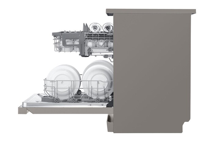 Left side open view with load