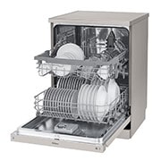 LG QuadWash™ Dishwasher, EasyRack™ Plus, Inverter Direct Drive Motor , Silver Color, DFB512FP