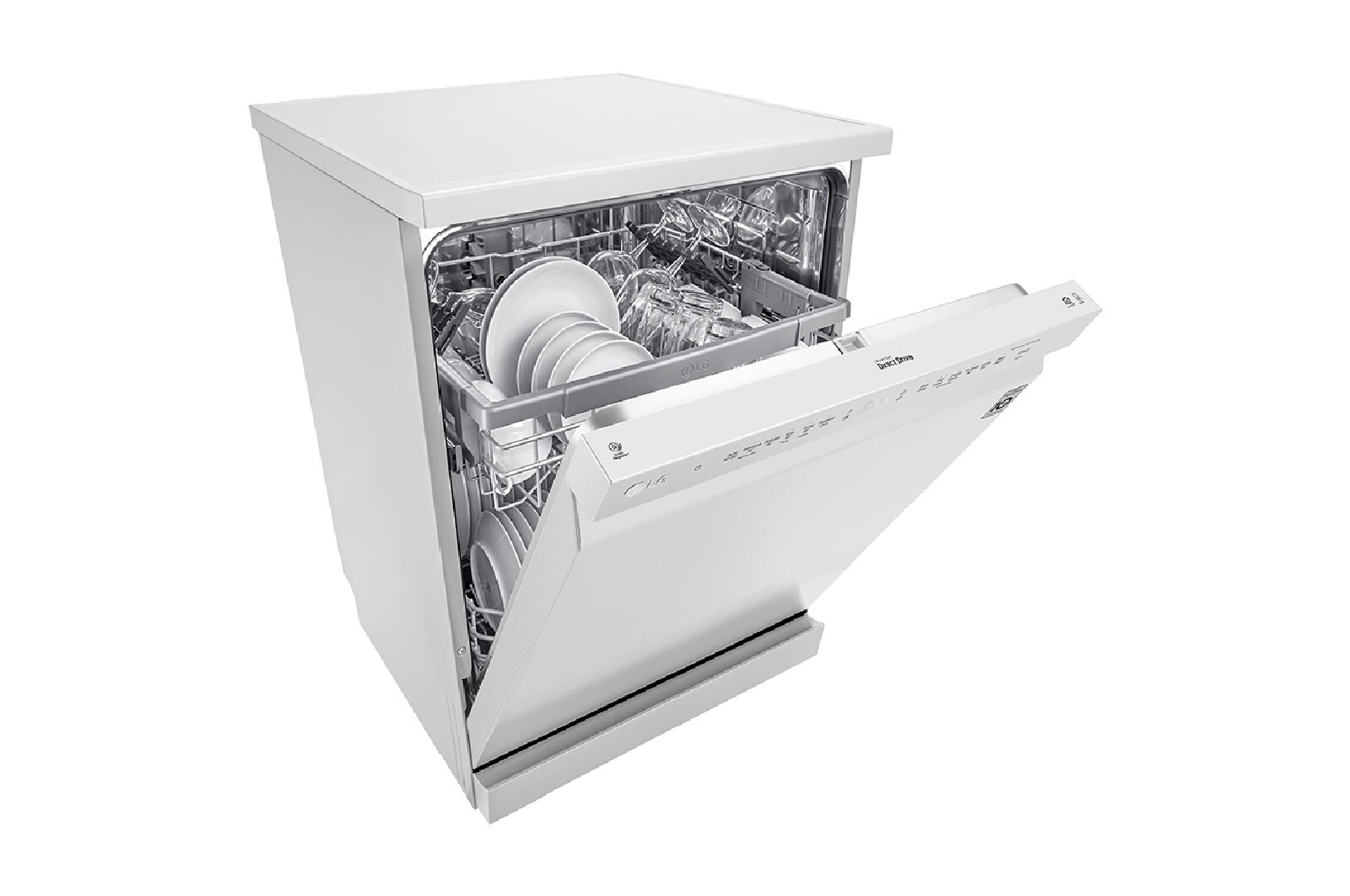 LG QuadWash | 14 Place | EasyRack | Dul Zone Wash | Inver. Direct Drive, DFB512FW