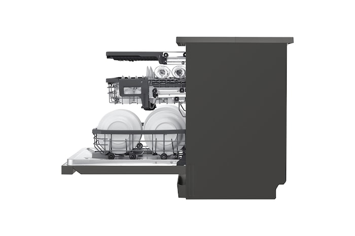 side view door open shelf down