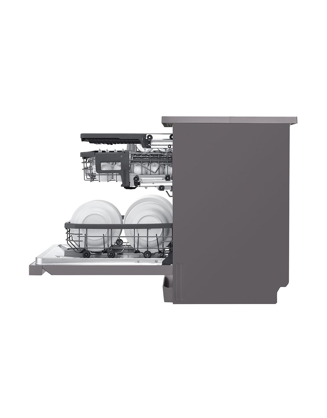 14 Place Setting Dishwasher, Matte Black Color,Quad Wash, Easy Rack