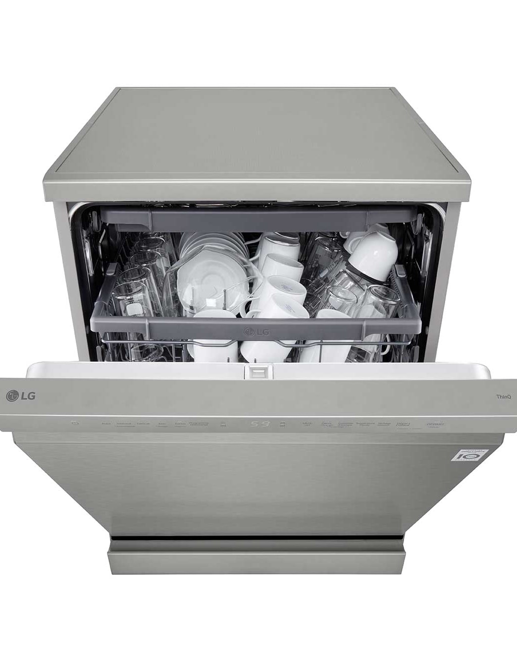 14 Place Setting Dishwasher, Platinum Silver Color,Quad Wash, Easy Rack