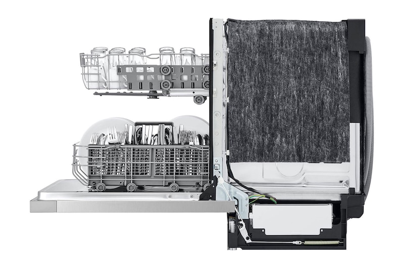 side view with shelf