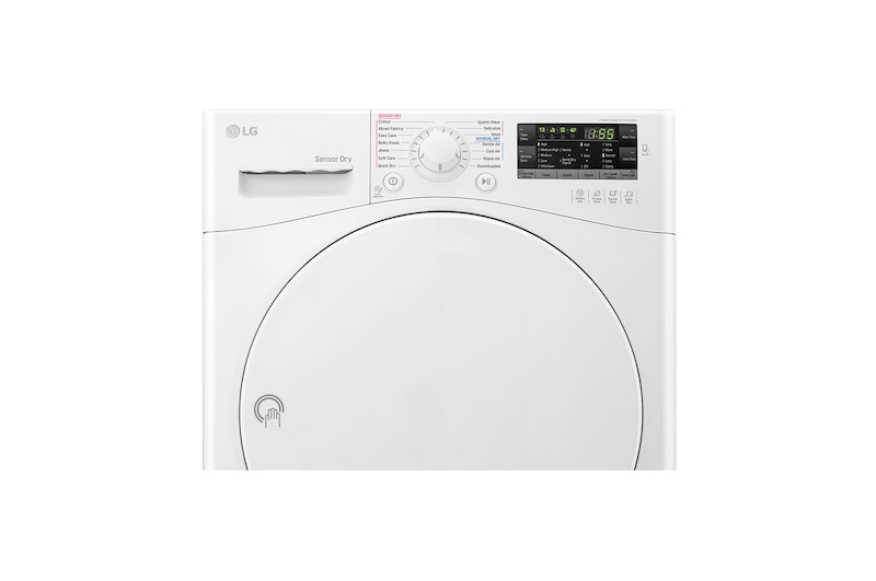 LG 7Kg Condensing Type Dryer, Sensor Dry, White Color, Smart Diagnosis , RC7066A1F