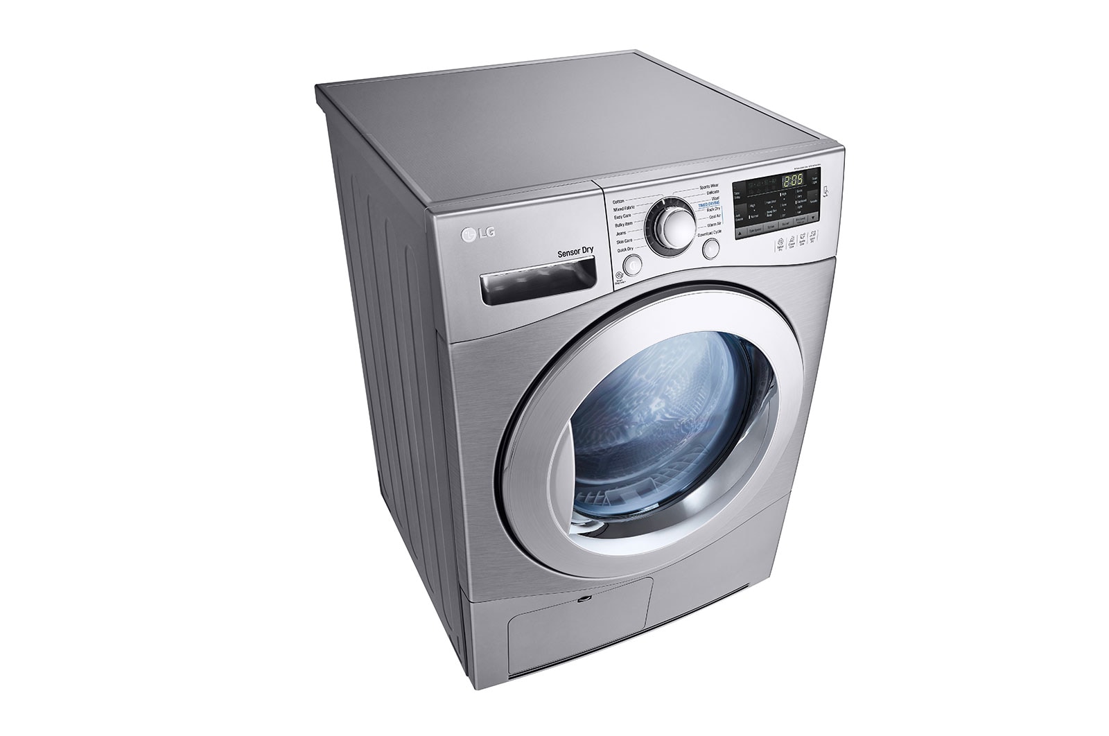 LG 7Kg Condensing Type Dryer, Sensor Dry, Stone Silver Color, Smart Diagnosis, RC7066G2F