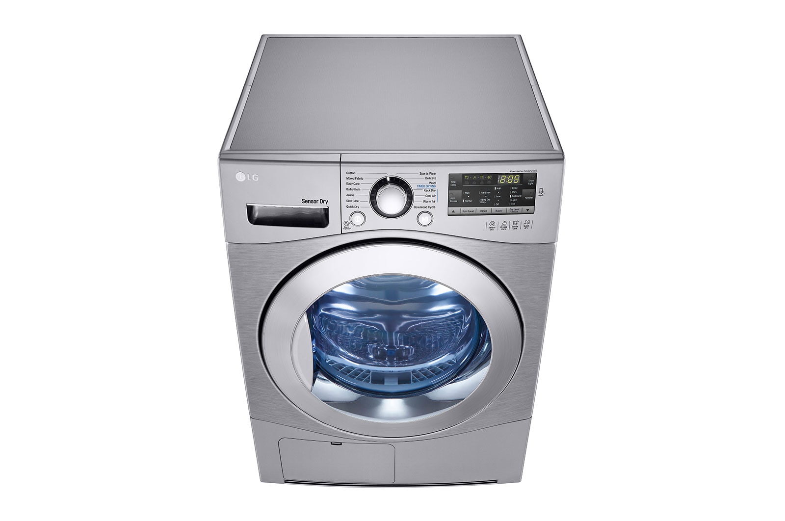 LG 7Kg Condensing Type Dryer, Sensor Dry, Stone Silver Color, Smart Diagnosis, RC7066G2F