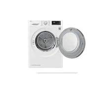 LG 9Kg DUAL Inverter Dryer, sensor dry, Allergy care, Drum care, White color, ThinQ (Wi-Fi), RC90V9AV2W