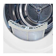 LG 9Kg DUAL Inverter Dryer, sensor dry, Allergy care, Drum care, White color, ThinQ (Wi-Fi), RC90V9AV2W