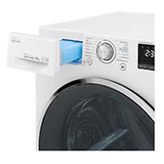 LG 9Kg DUAL Inverter Dryer, sensor dry, Allergy care, Drum care, White color, ThinQ (Wi-Fi), RC90V9AV2W