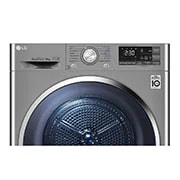 LG 9Kg DUAL Inverter Dryer, sensor dry, Allergy care, Drum care, Silver color, ThinQ (Wi-Fi) , RC90V9EV2W