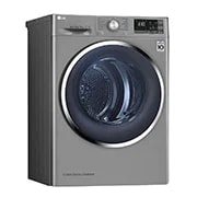 LG 9Kg DUAL Inverter Dryer, sensor dry, Allergy care, Drum care, Silver color, ThinQ (Wi-Fi) , RC90V9EV2W