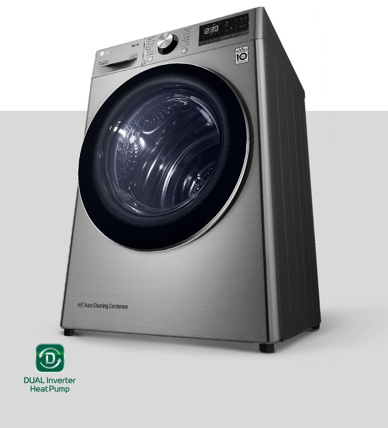 DUAL Inverter Heat Pump™ Dryer product image with logo