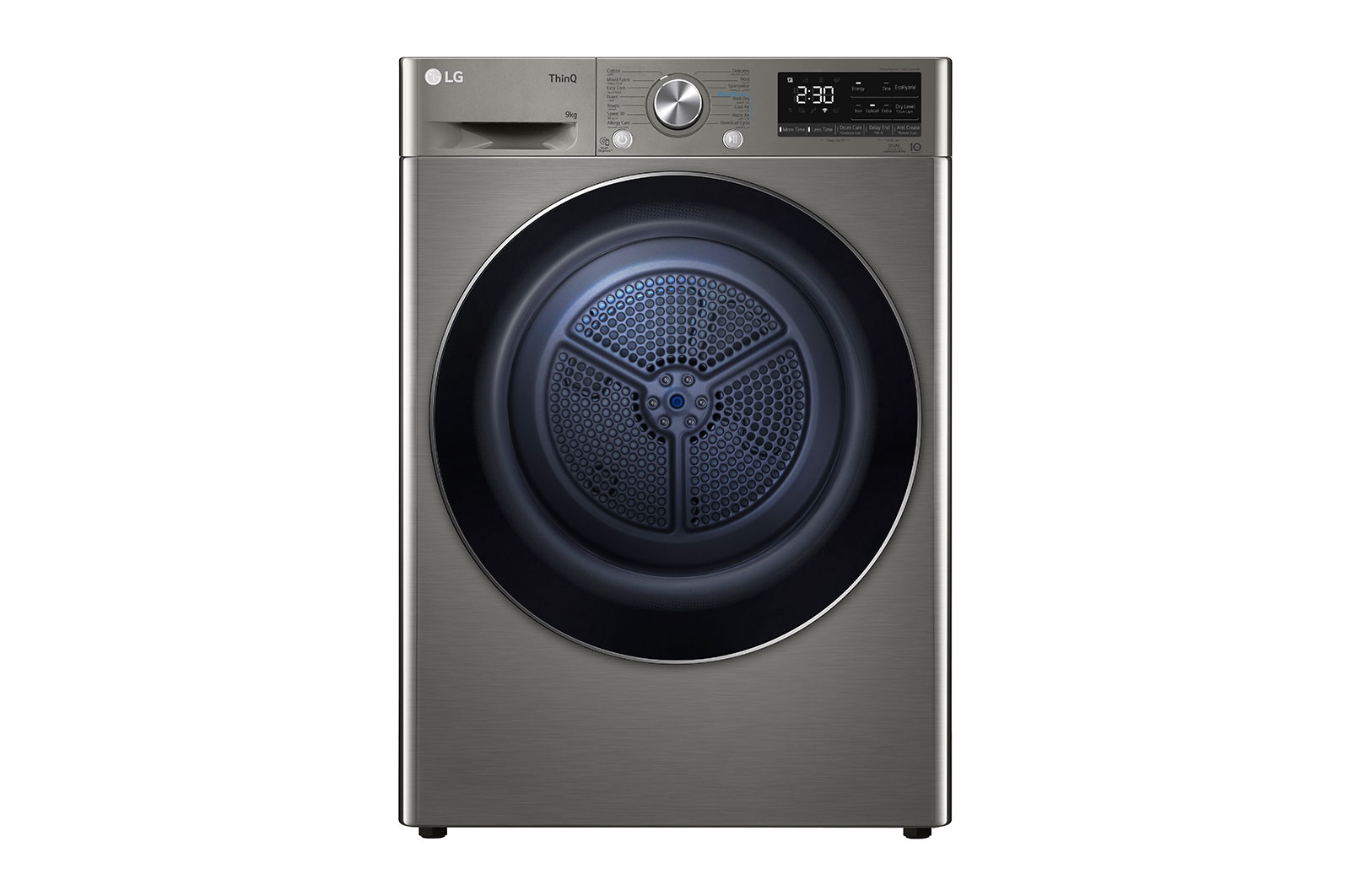 Front view of 9 Kg DUAL Inverter Dryer\t RH90V9PV8W