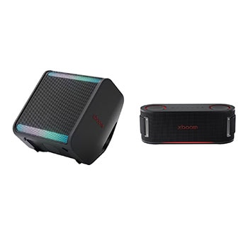 Front view of LG xboom Stage 301 | Bluetooth Speaker | xboom Signature Sound by will.i.am for Parties and Performances + LG xboom Bounce by will.i.am STAGE301.BOUN001