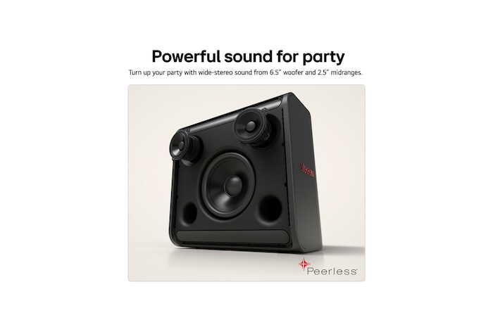 USP card: Powerful sound for party