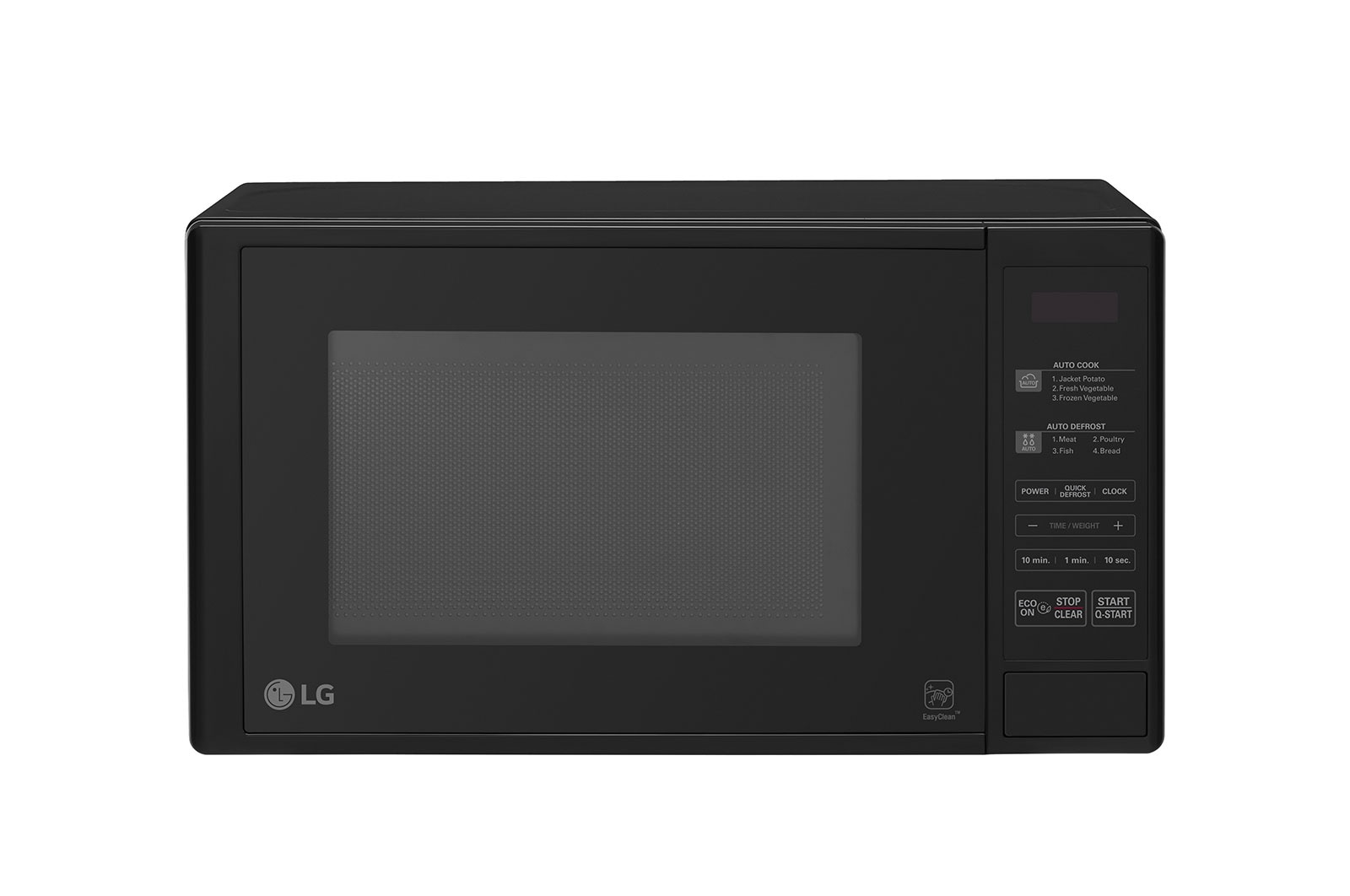 Front view of 20 Liter “Solo” Microwave Oven, Black, i-wave MS2042DB