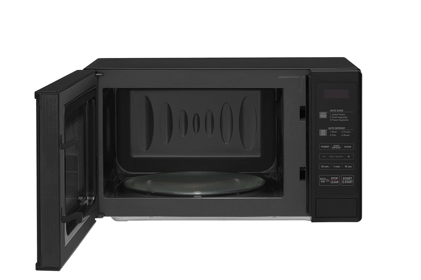 LG 20 Liter “Solo” Microwave Oven, Black, i-wave, MS2042DB