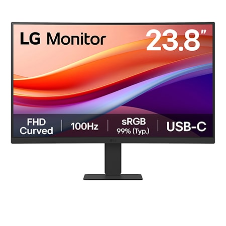 23.8” FHD Curved Monitor with USB-C - 24U421A-B | LG SA_EN
